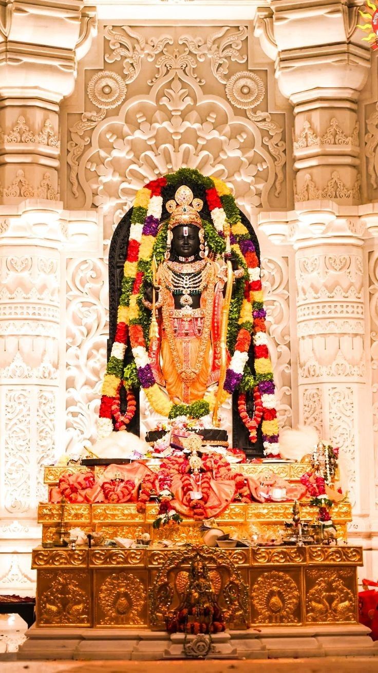 अयोध्येतील राममंदीरात रामलल्लाच्या मूर्तीची प्राणप्रतिष्ठा